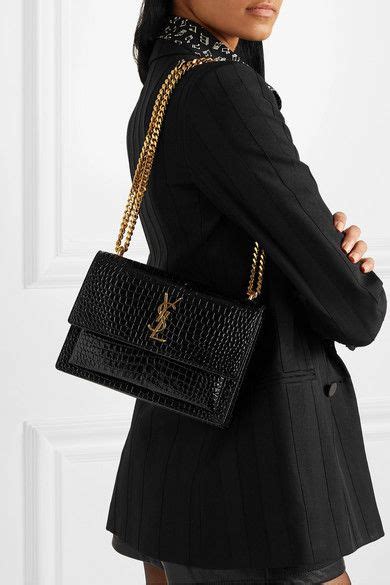 ysl sunset tasche|SAINT LAURENT Sunset small croc.